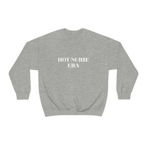 Hot Nurse Era Unisex Crewneck Sweatshirt Sweatshirt Printify S Sport Grey 