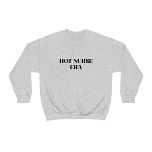 Hot Nurse Era Unisex Crewneck Sweatshirt Sweatshirt Printify S Ash 