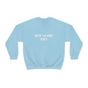 Hot Nurse Era Unisex Crewneck Sweatshirt Sweatshirt Printify S Light Blue 