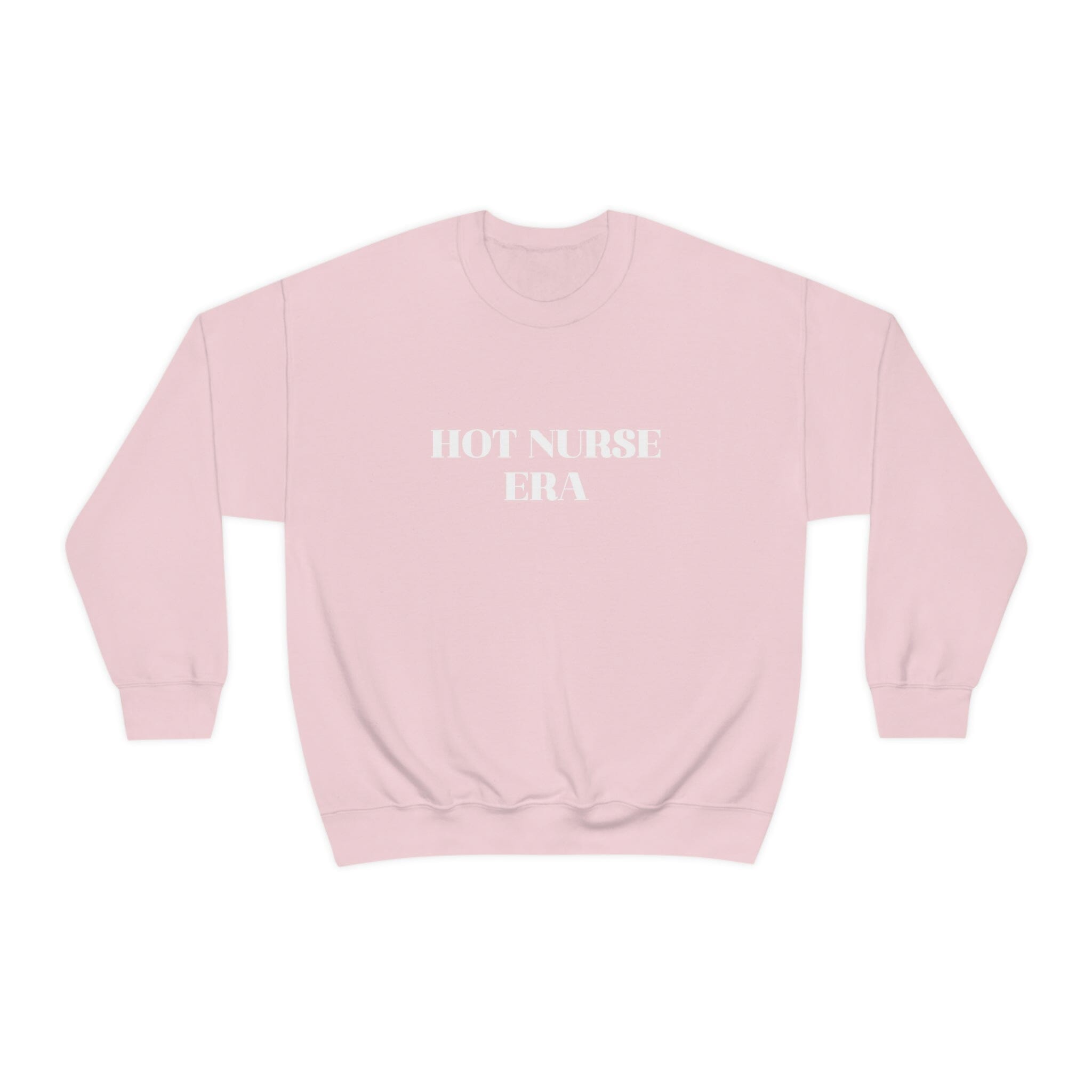 Hot Nurse Era Unisex Crewneck Sweatshirt Sweatshirt Printify S Light Pink 