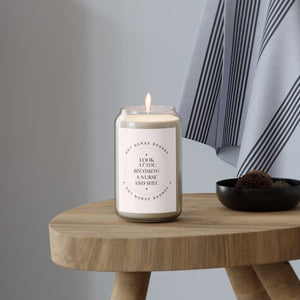 Look At You, Becoming a Nurse and Shit Scented Candle, 13.75oz Home Decor Printify 